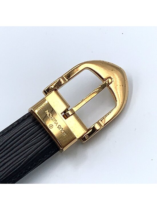 Louis Vuitton Ceinture Classic Epi Unknown Leather Black Belt Gold main image 7